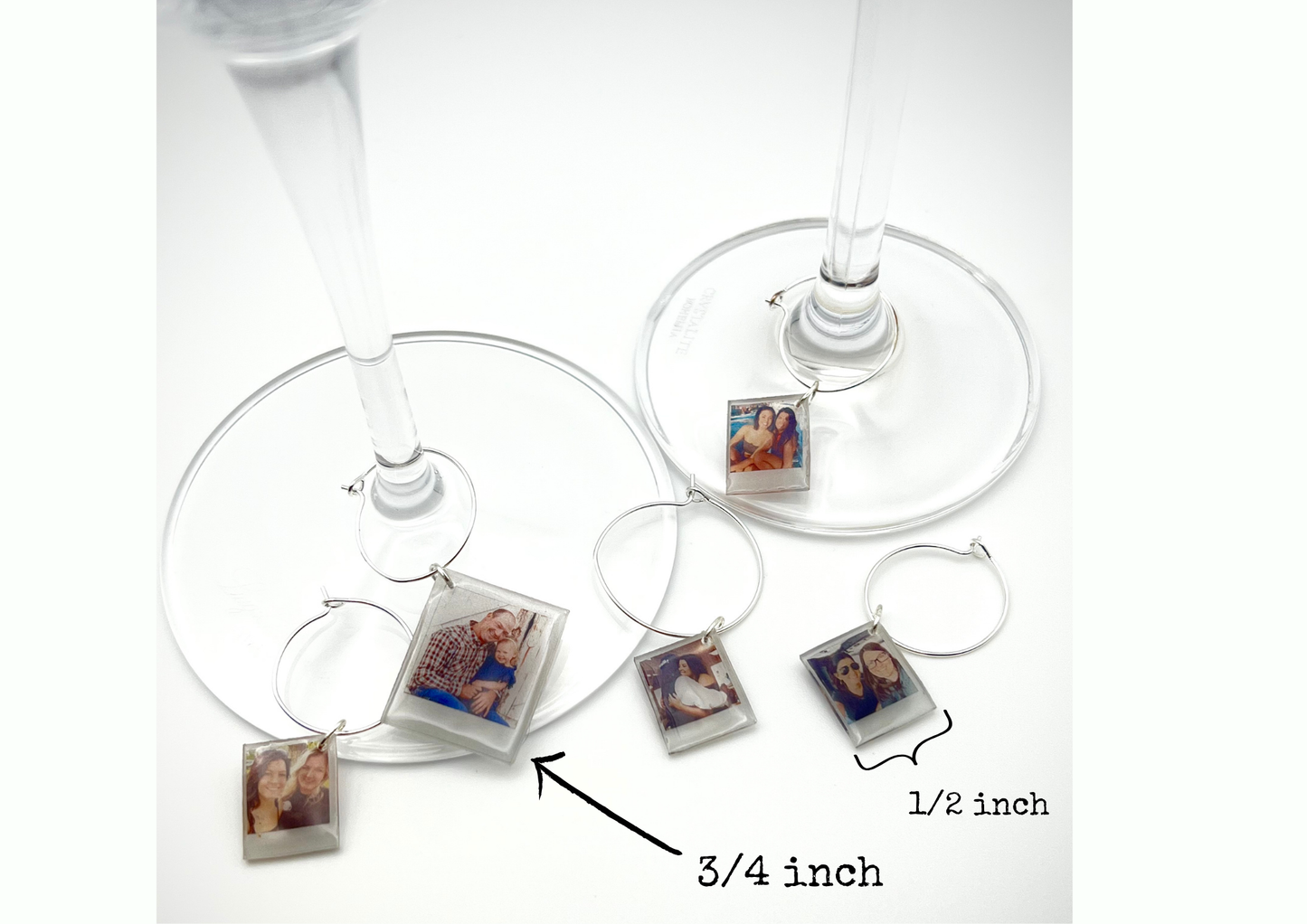 Micro Memories Wine or Whiskey Glass Charms