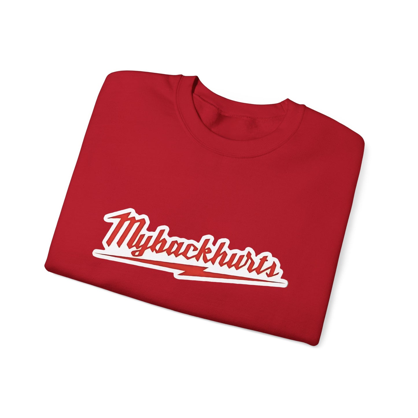 Funny "My Back Hurts" Milwaukee Crewneck
