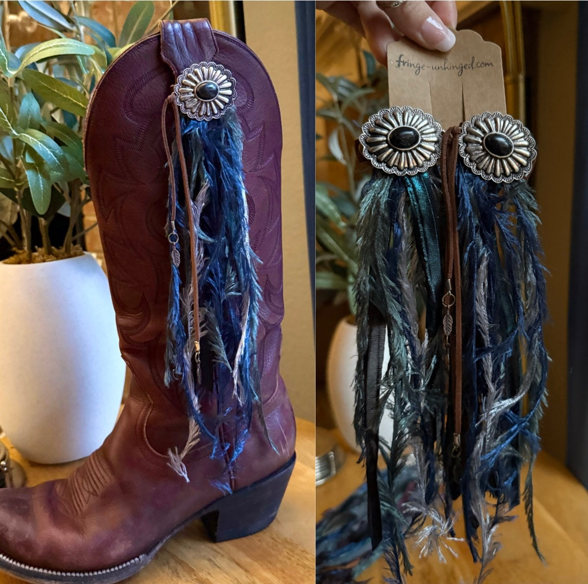 Deluxe Boot Tassels w/ Conchos