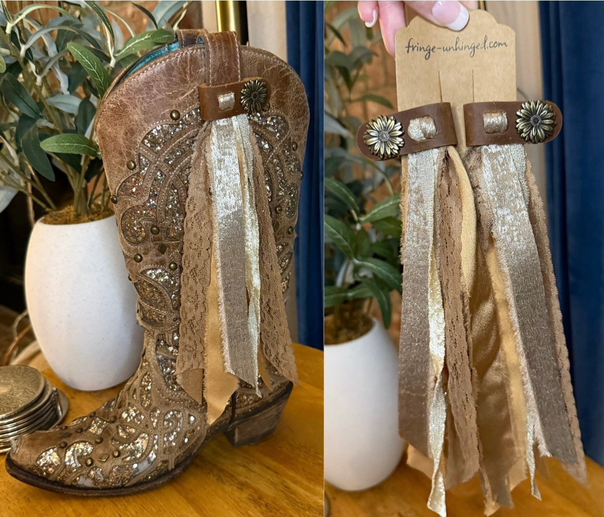 Boot Tassels – Sunflower Snap Strap #1