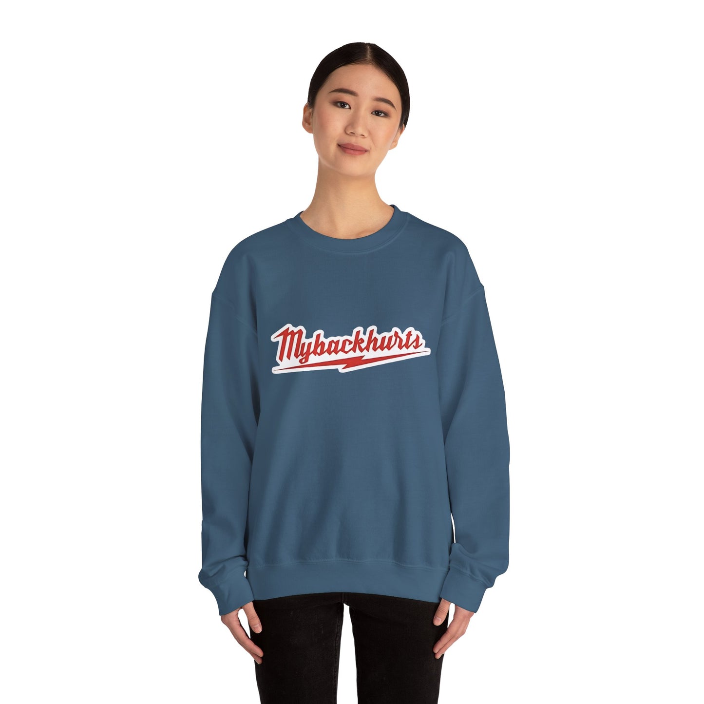 Funny "My Back Hurts" Milwaukee Crewneck