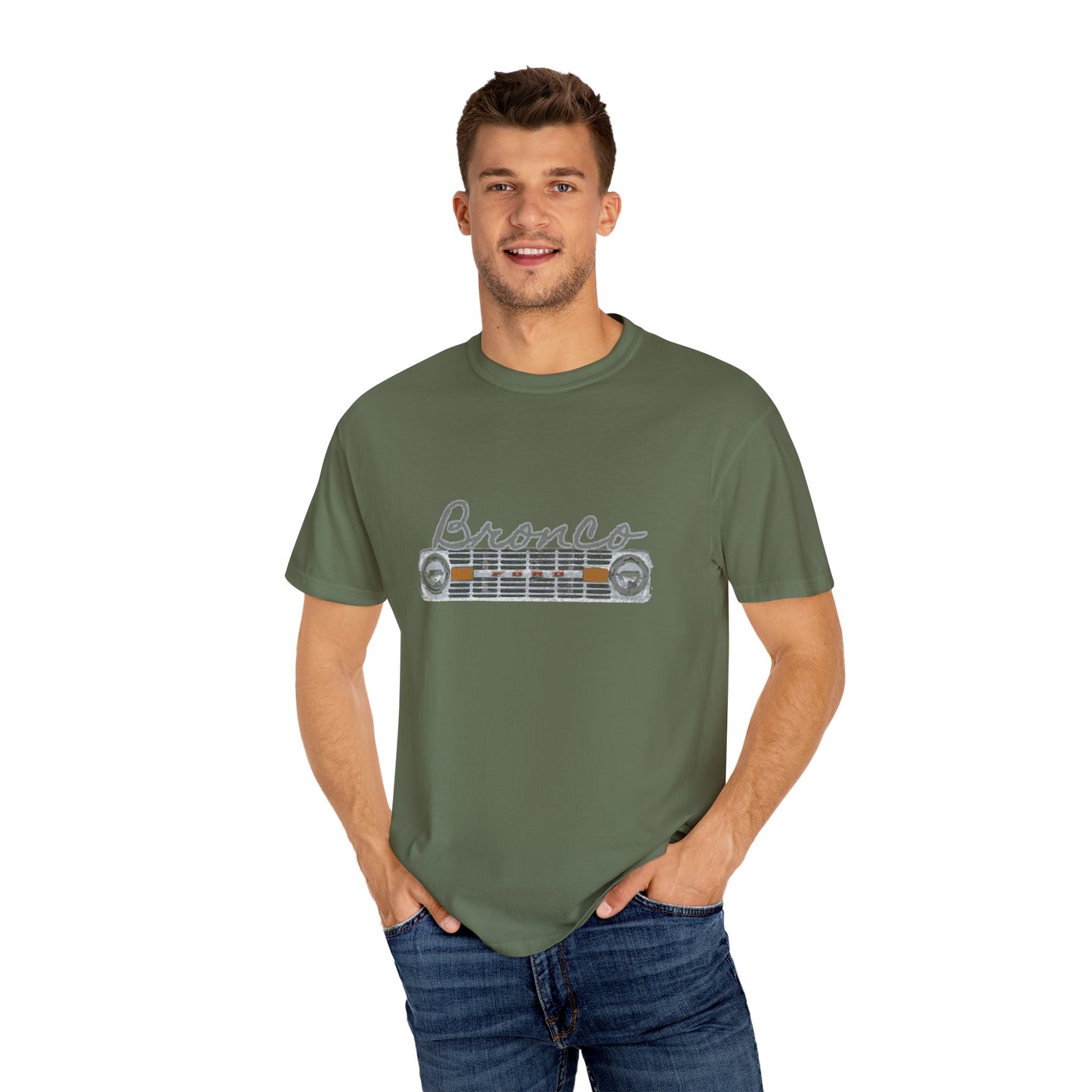 Front & Back Bronco T-Shirt Vintage 70's Broncos