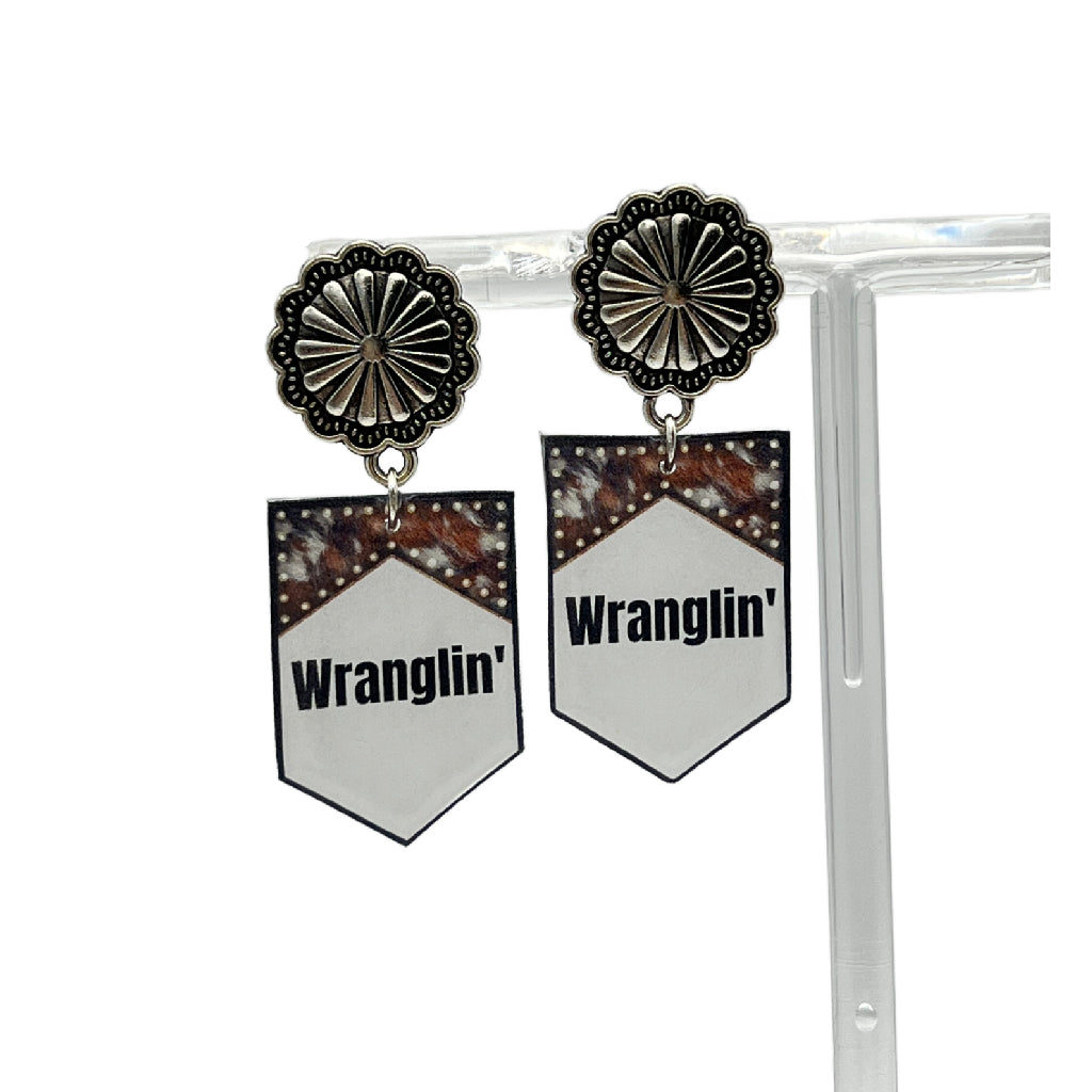 Wranglin' Concho Earrings