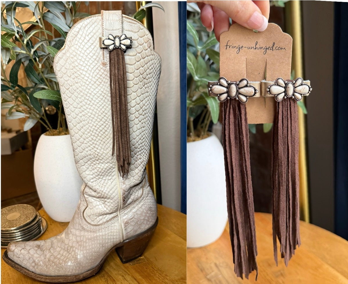 Boot Tassels – Suede Fringe #2