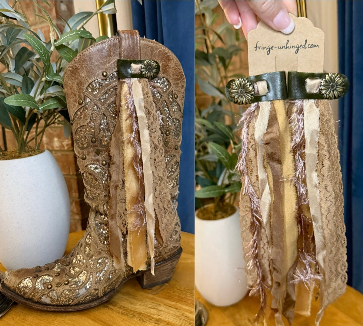Boot Tassels – Sunflower Snap Strap #3