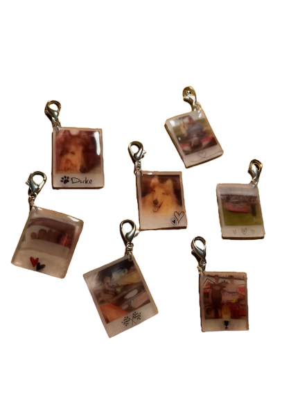 Single Photo Charms w/ Clasps - a la carte {Micro Memories}