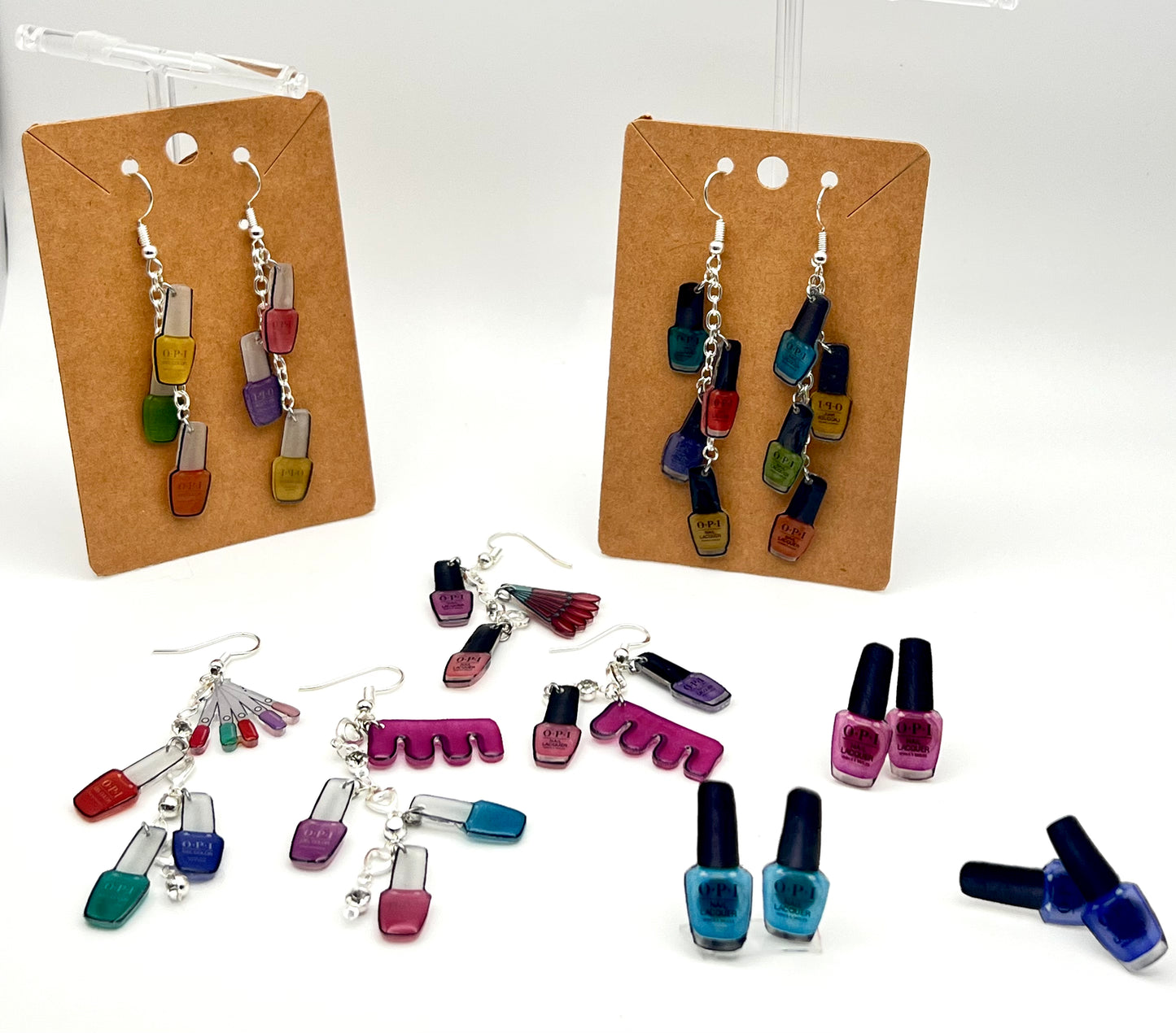 Mini Nail Polish Stud Earrings