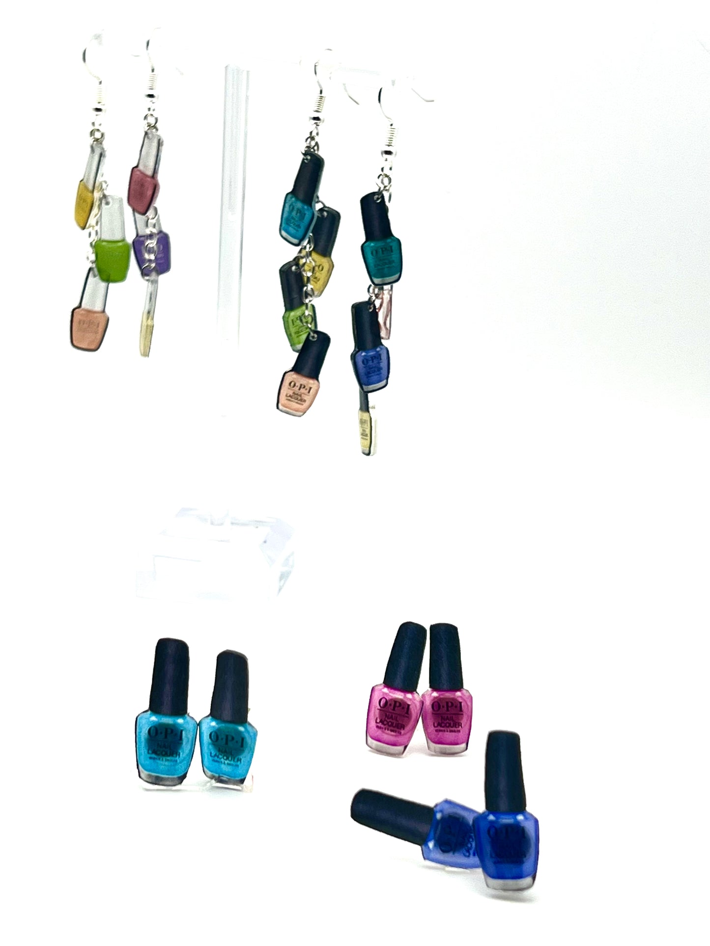 Mini Nail Polish Stud Earrings