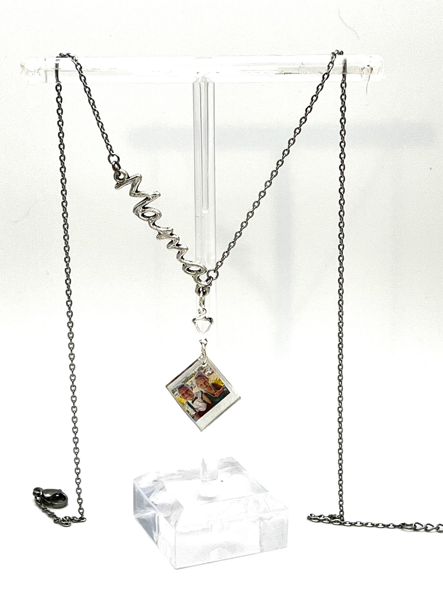 Custom Photo "Mama" Necklace - Single Photo {Micro Memories}