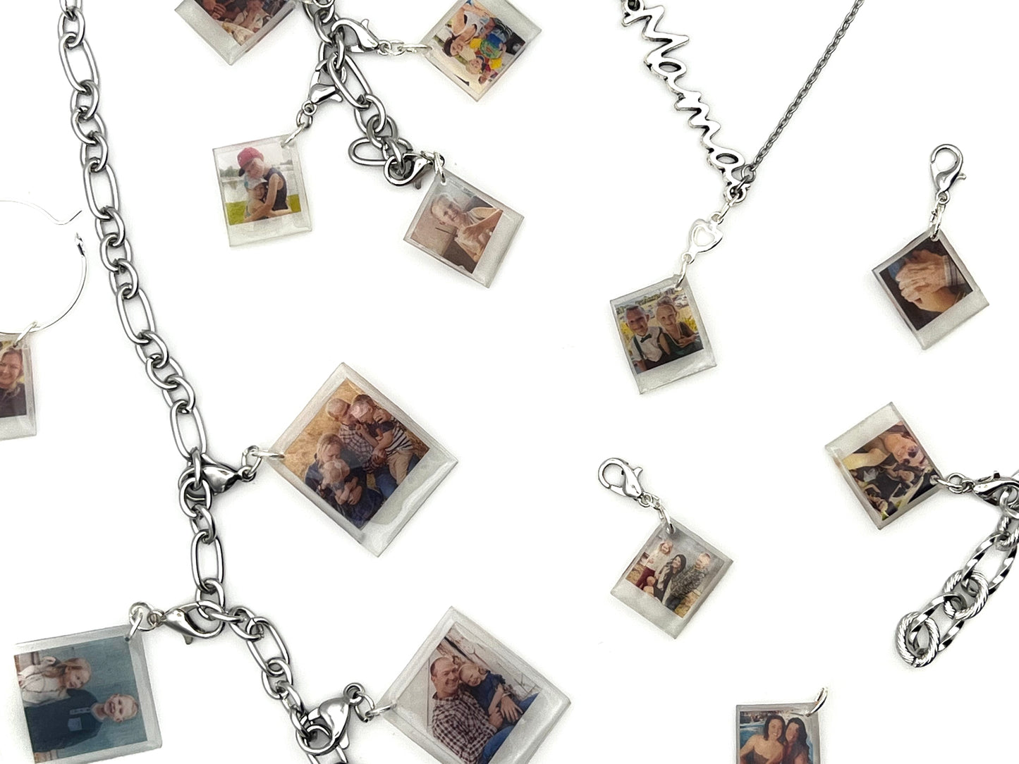 Custom Photo "Mama" Necklace - Single Photo {Micro Memories}