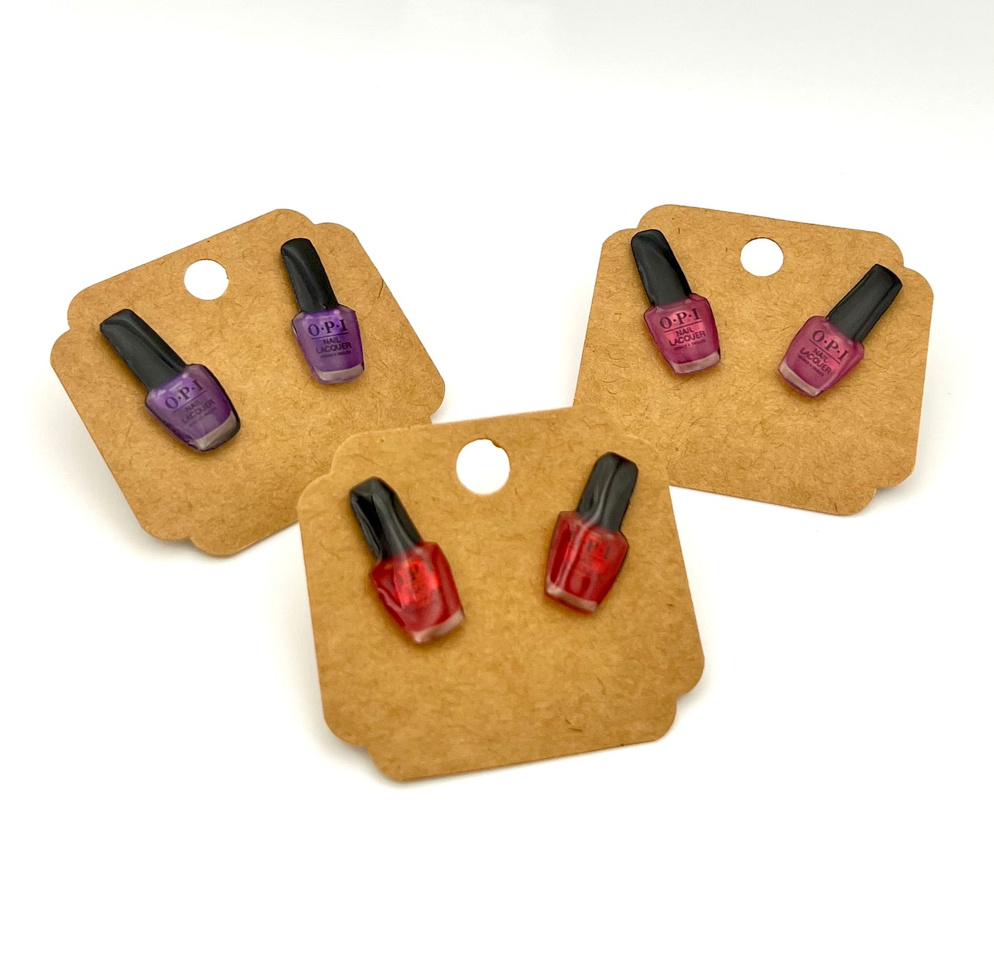 Mini Nail Polish Stud Earrings