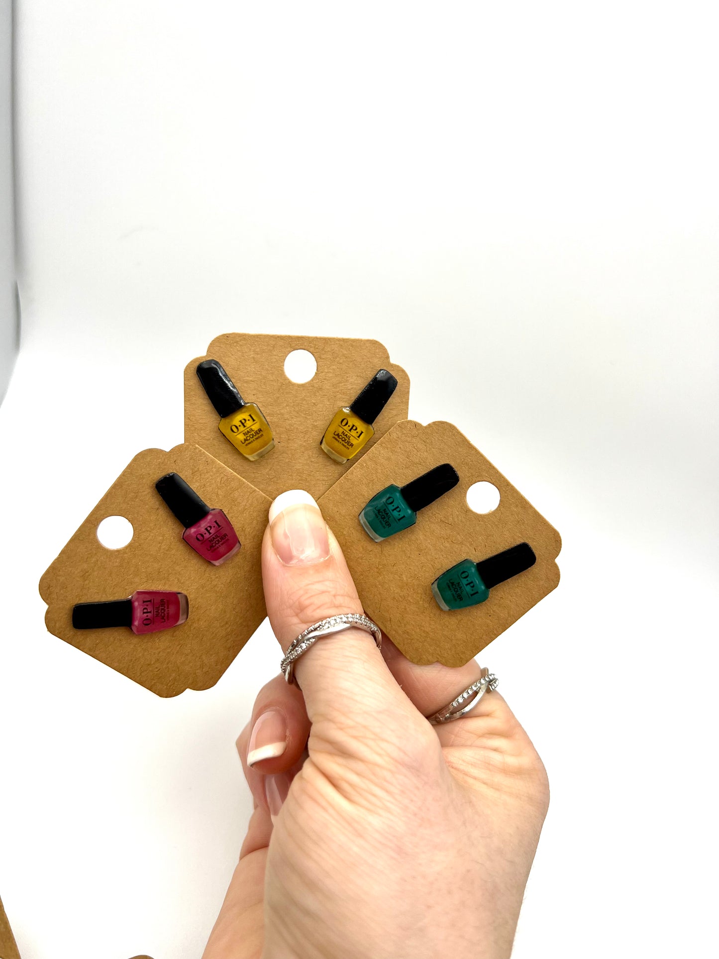 Mini Nail Polish Stud Earrings