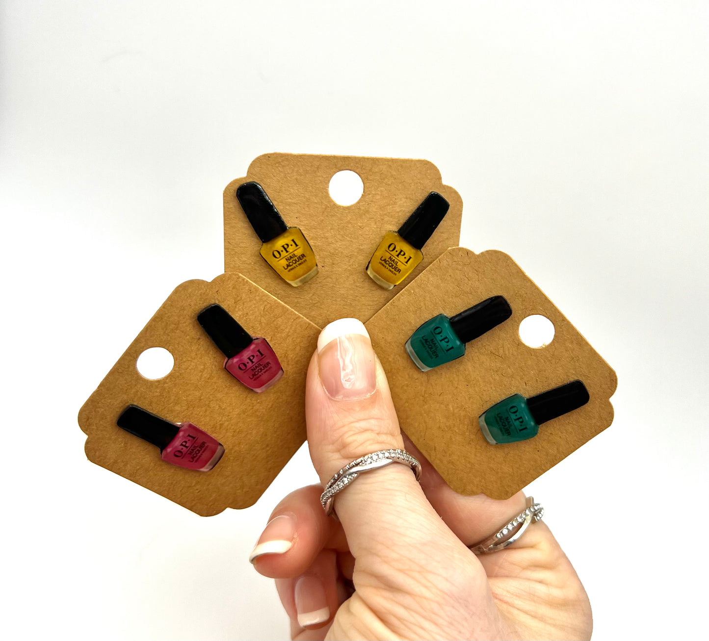 Mini Nail Polish Stud Earrings
