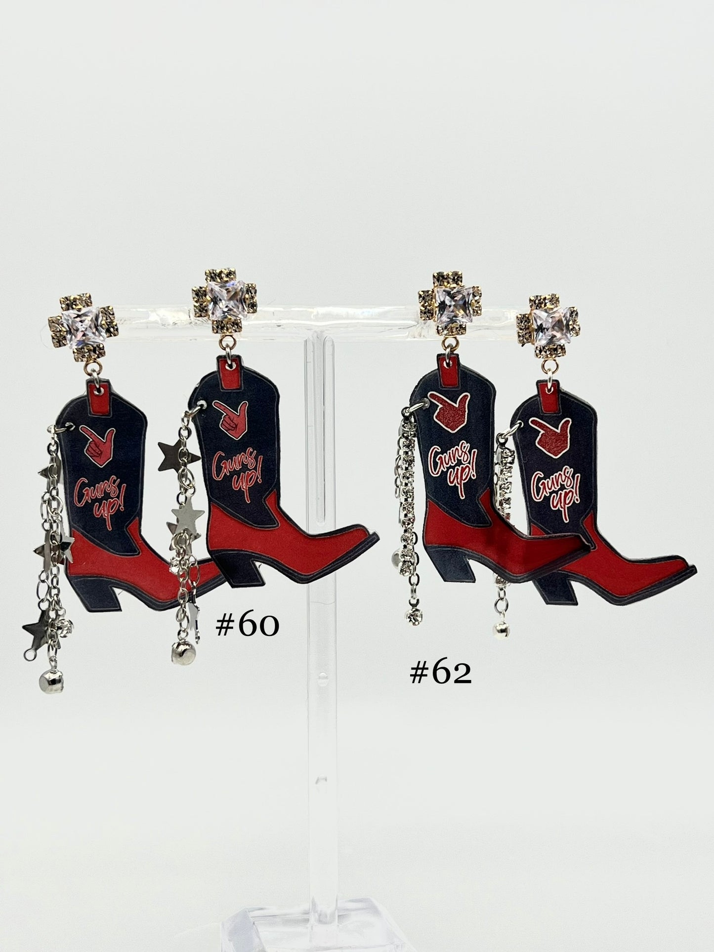 Texas Tech Cowboy Boot Earrings