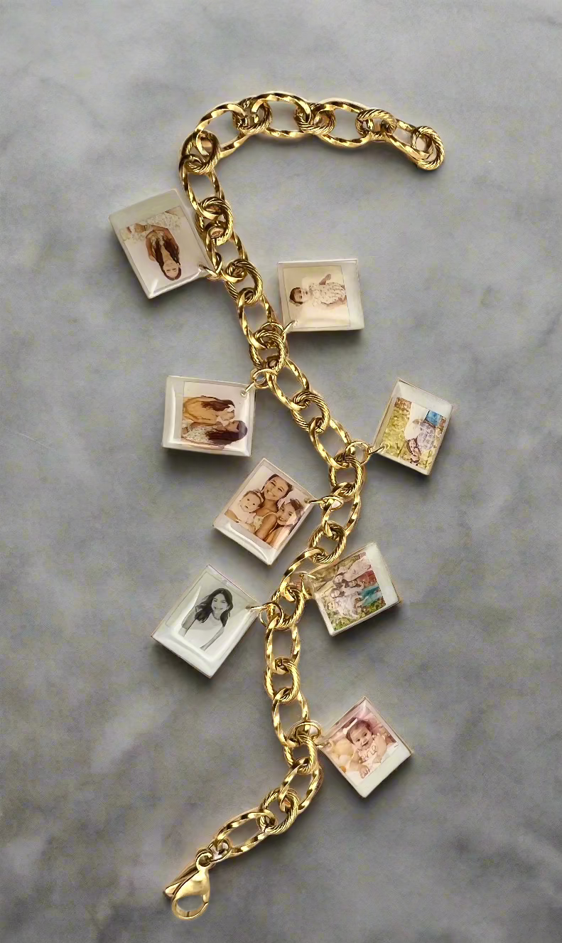 Custom Photo Charm Bracelet {Micro Memories}
