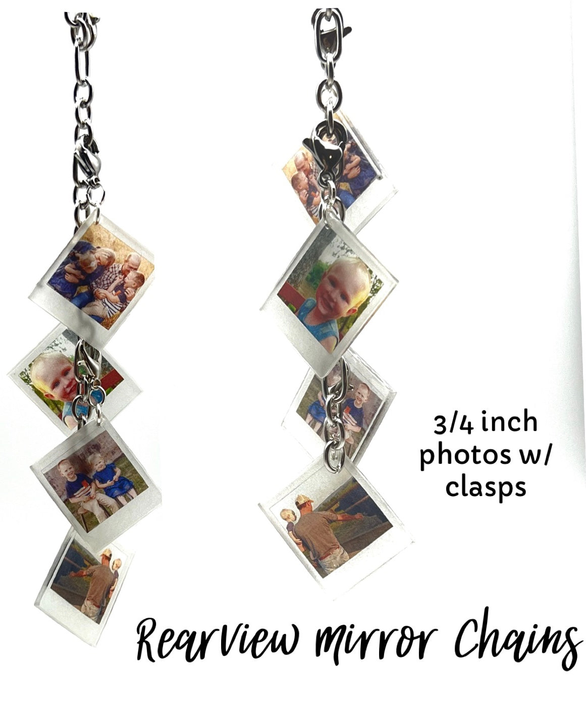 Custom Photo Rearview Mirror Chain {Micro Memories}