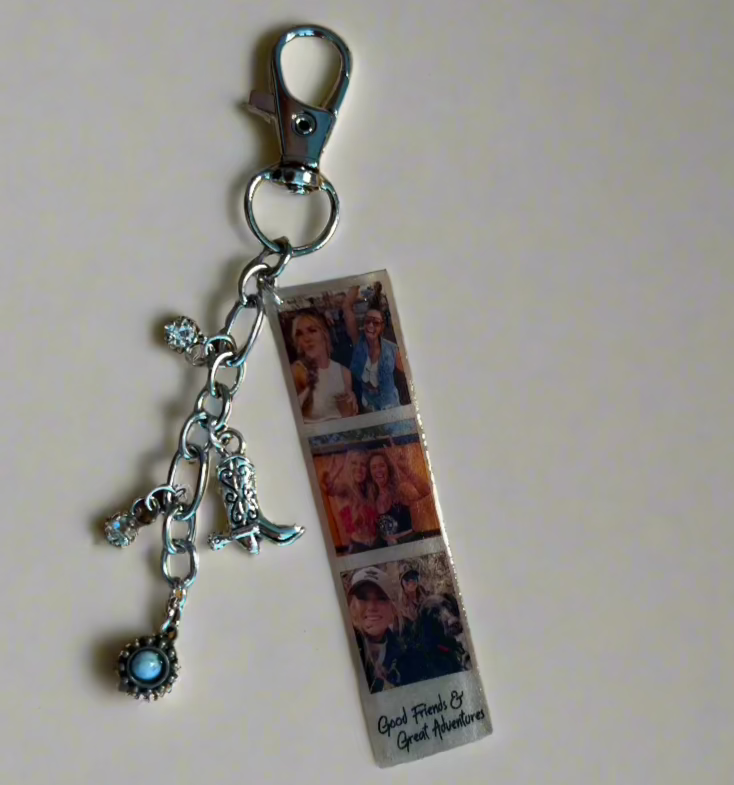 Custom Photo Strip Keychain {Micro Memories}