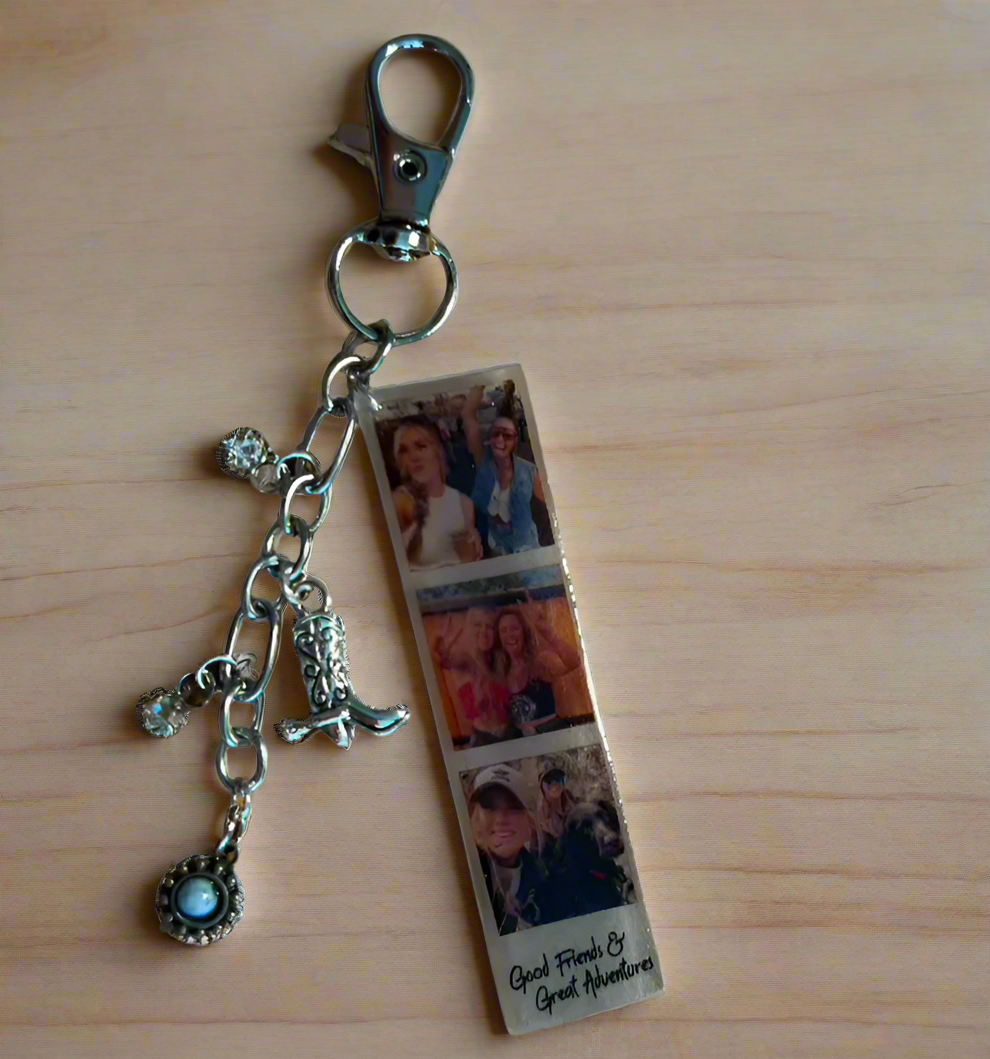 Custom Photo Strip Keychain {Micro Memories}