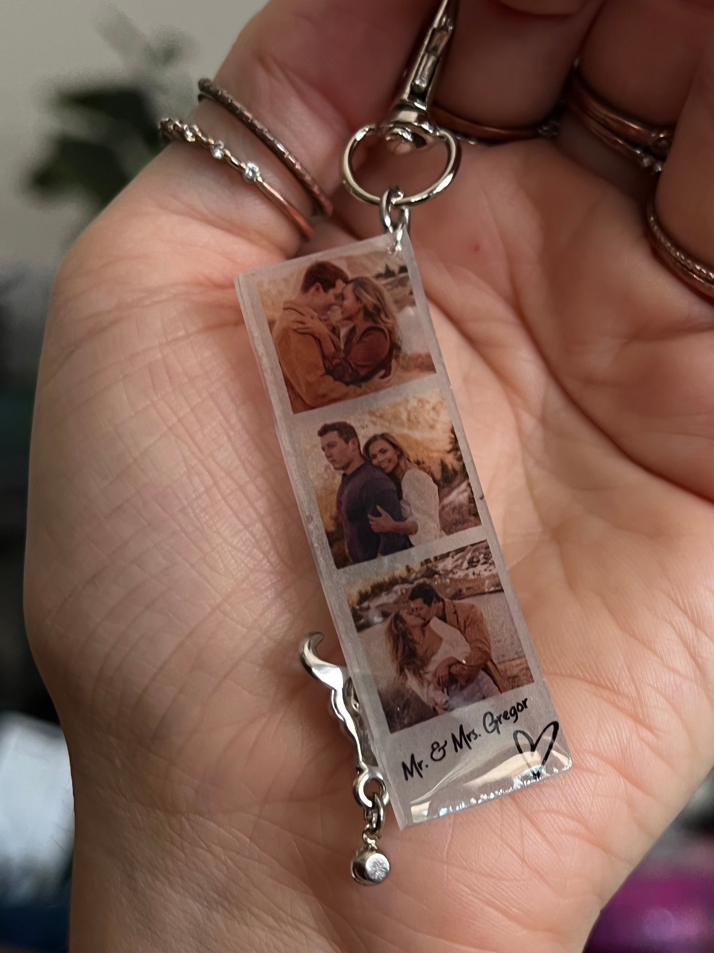 Custom Photo Strip Keychain {Micro Memories}