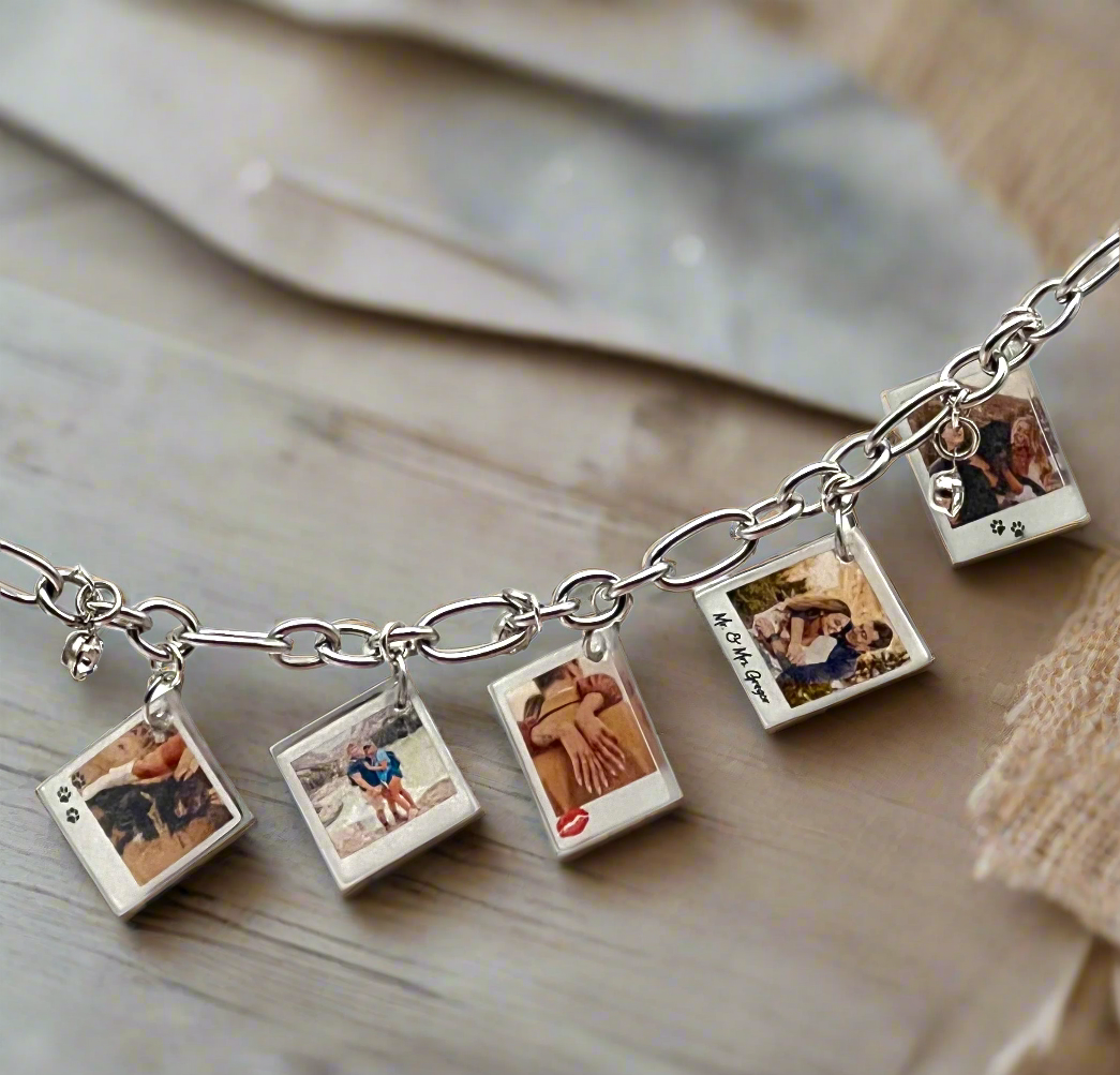 Custom Photo Charm Bracelet {Micro Memories}