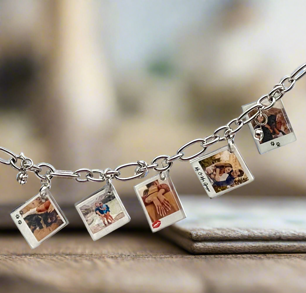Custom Photo Charm Bracelet {Micro Memories}