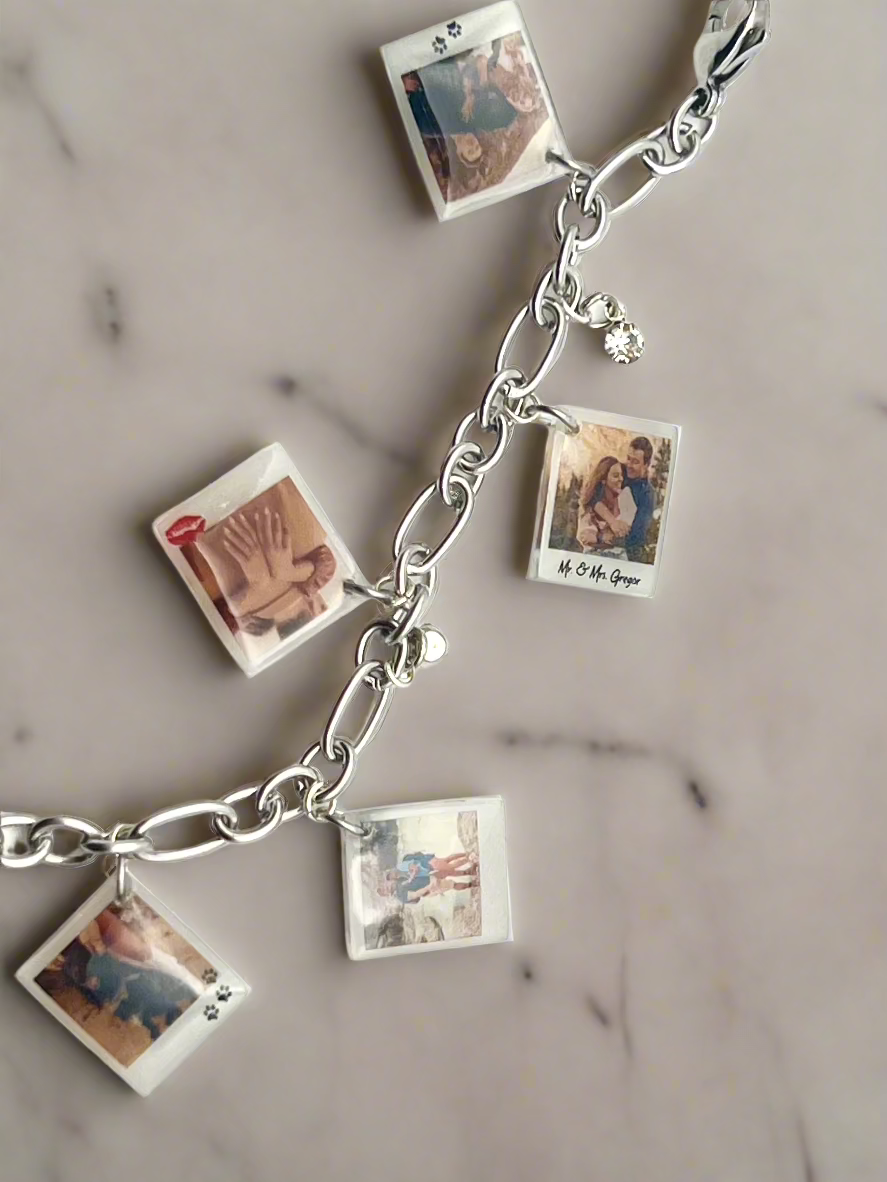 Custom Photo Charm Bracelet {Micro Memories}