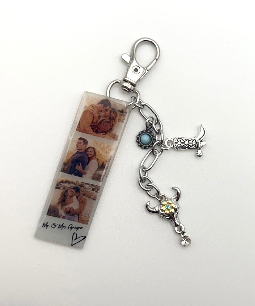Custom Photo Strip Keychain {Micro Memories}