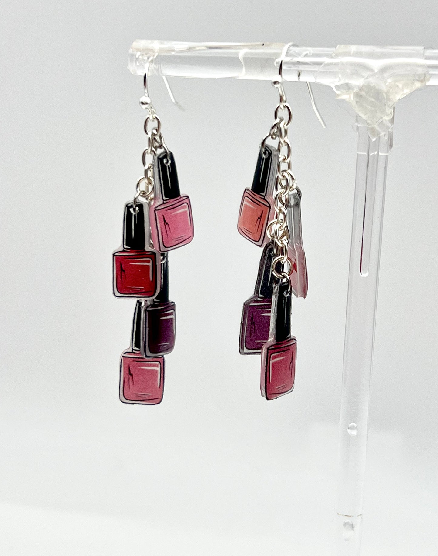 Mini Nail Polish Dangle Earrings