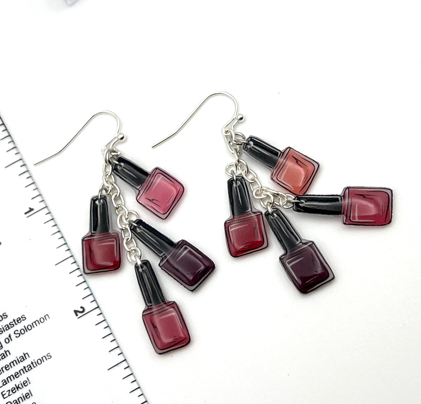 Mini Nail Polish Dangle Earrings