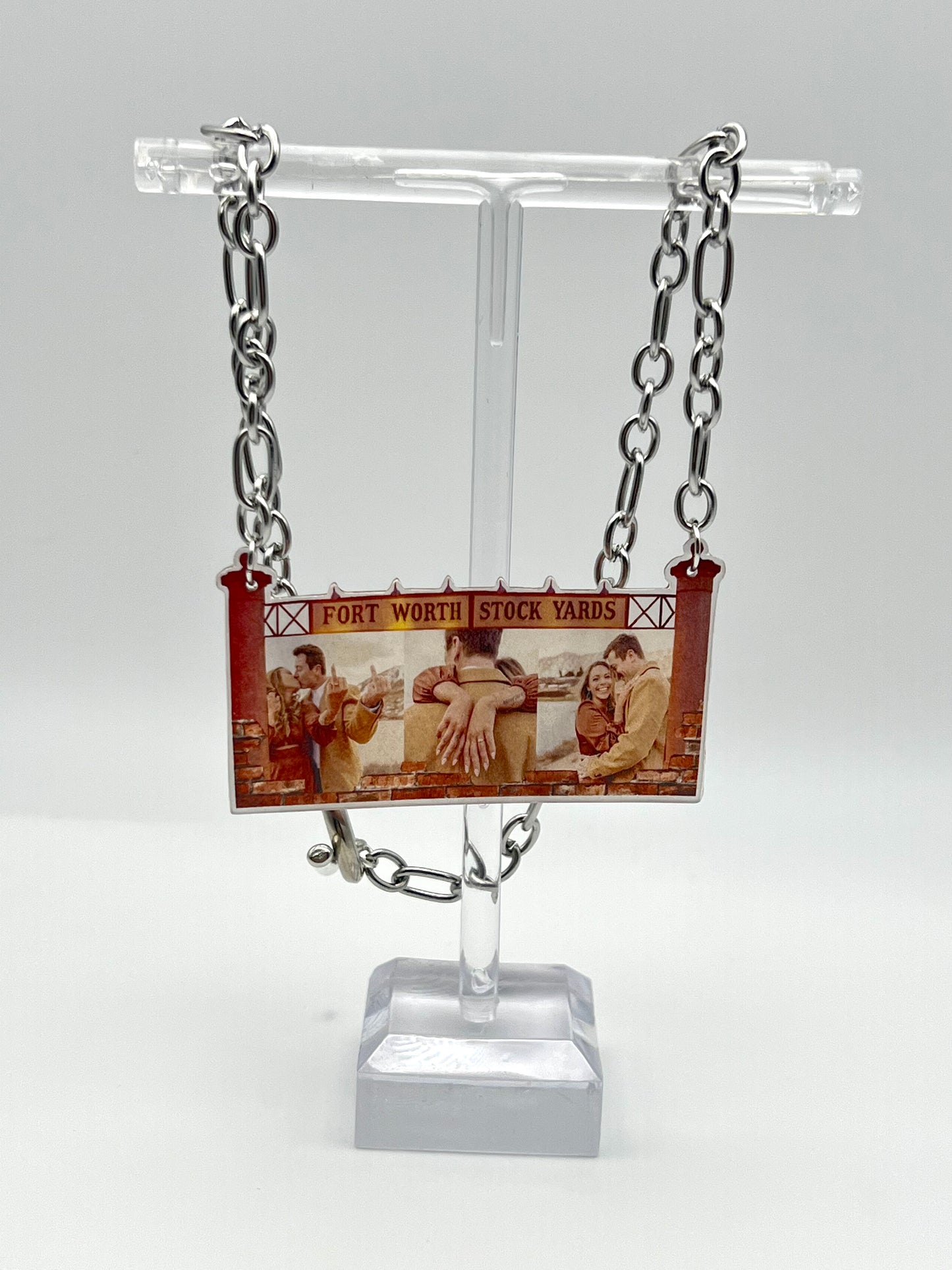Stockyards Theme Custom Photo Rearview Mirror Ornament {Micro Memories}