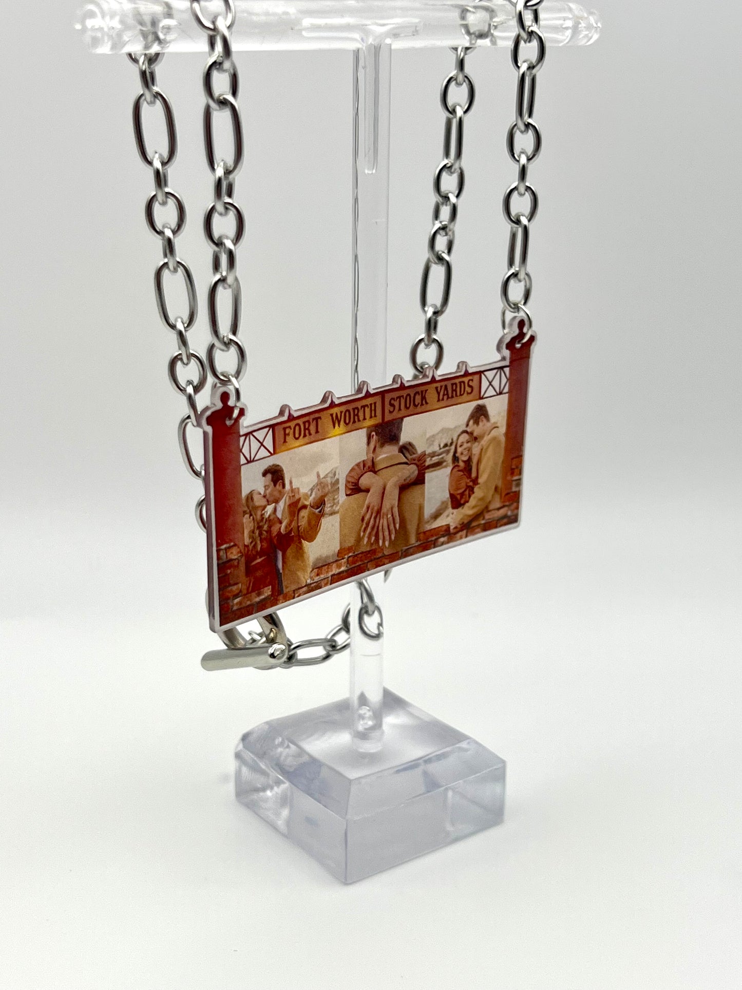 Stockyards Theme Custom Photo Rearview Mirror Ornament {Micro Memories}