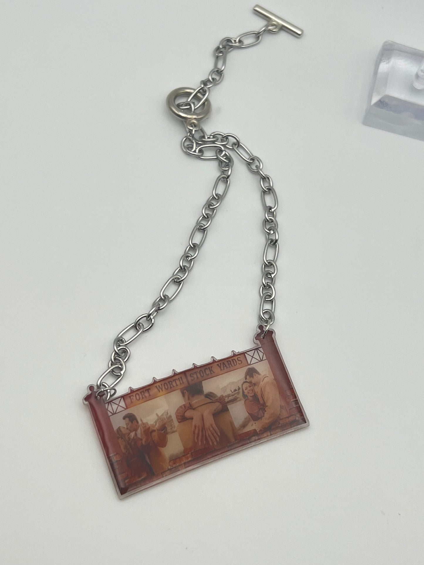 Stockyards Theme Custom Photo Rearview Mirror Ornament {Micro Memories}