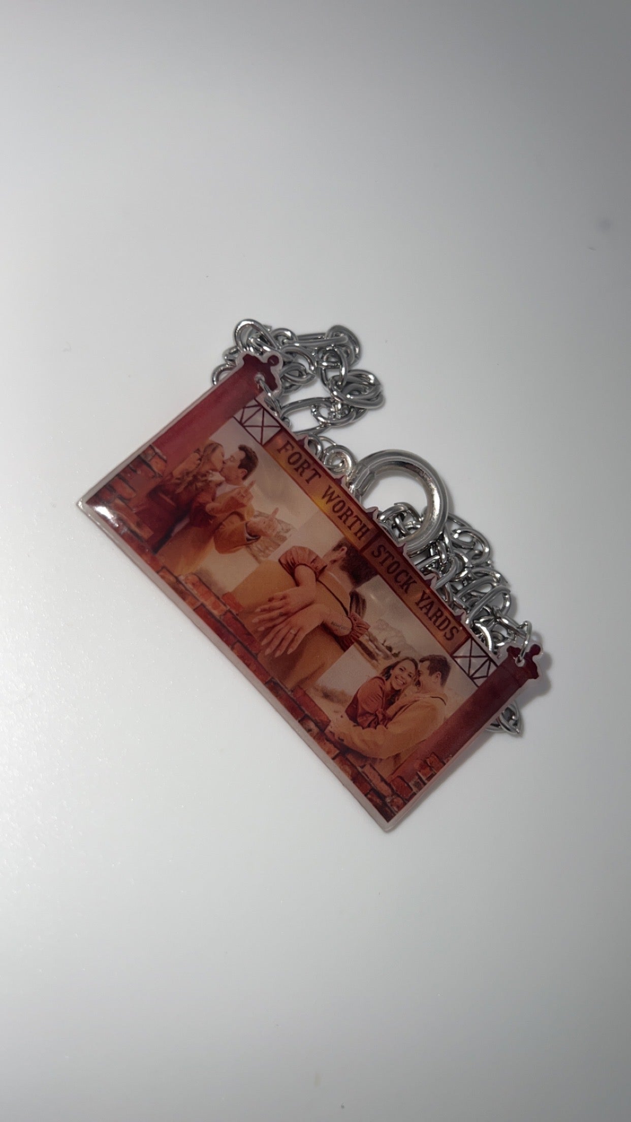 Stockyards Theme Custom Photo Rearview Mirror Ornament {Micro Memories}