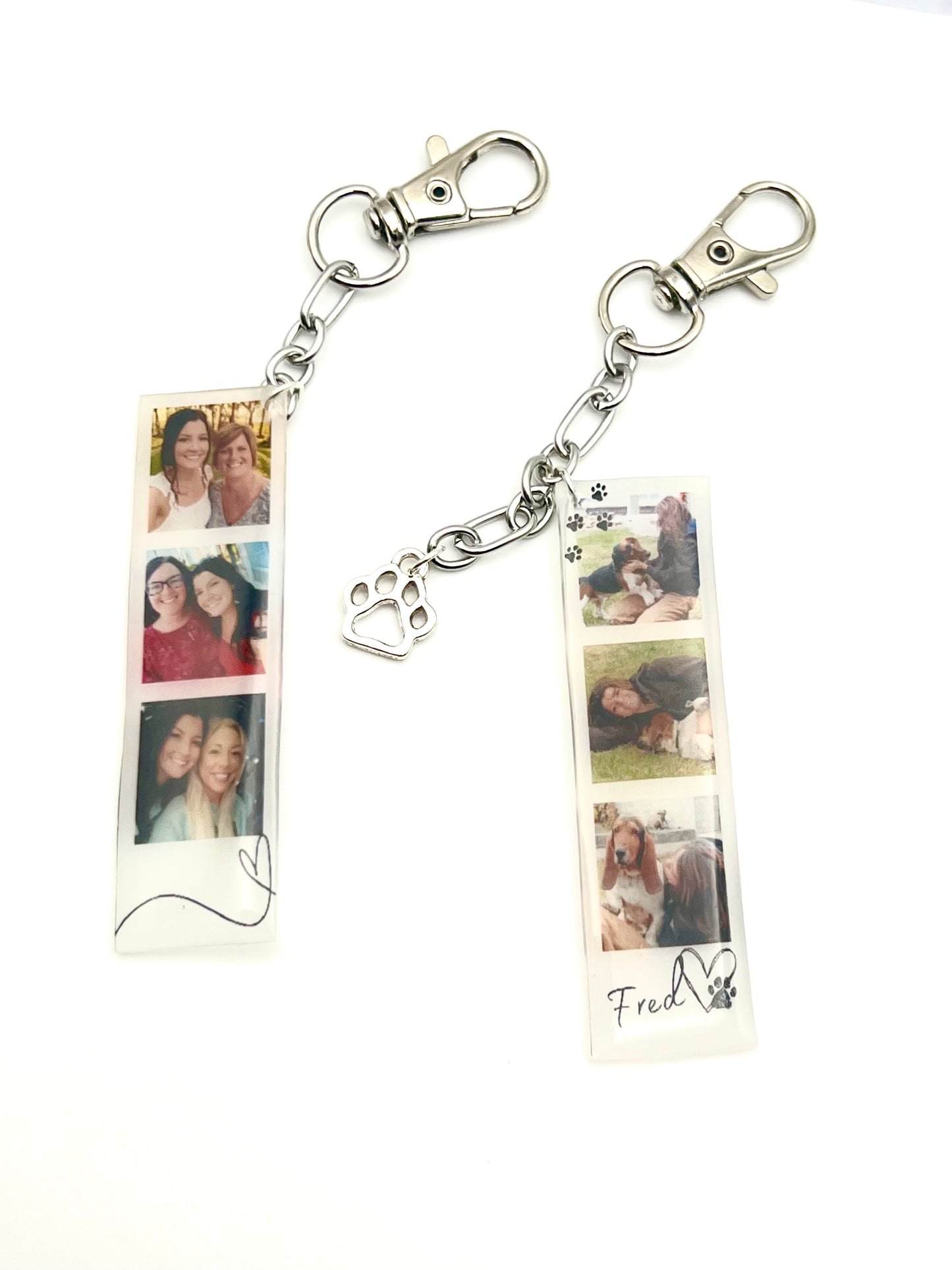 Custom Photo Strip Keychain {Micro Memories}