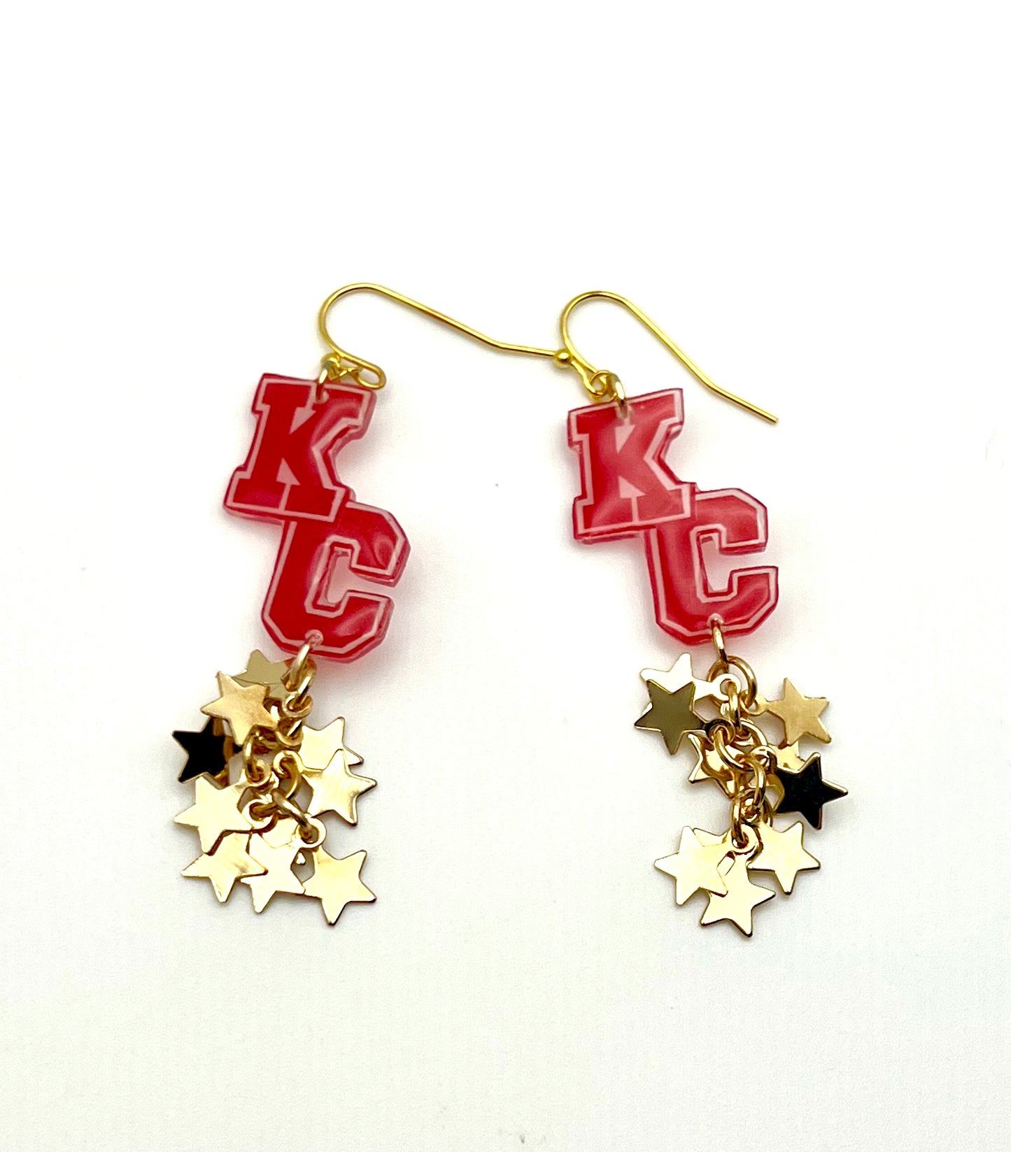 KC Stars & Mahomes Jersey Earrings