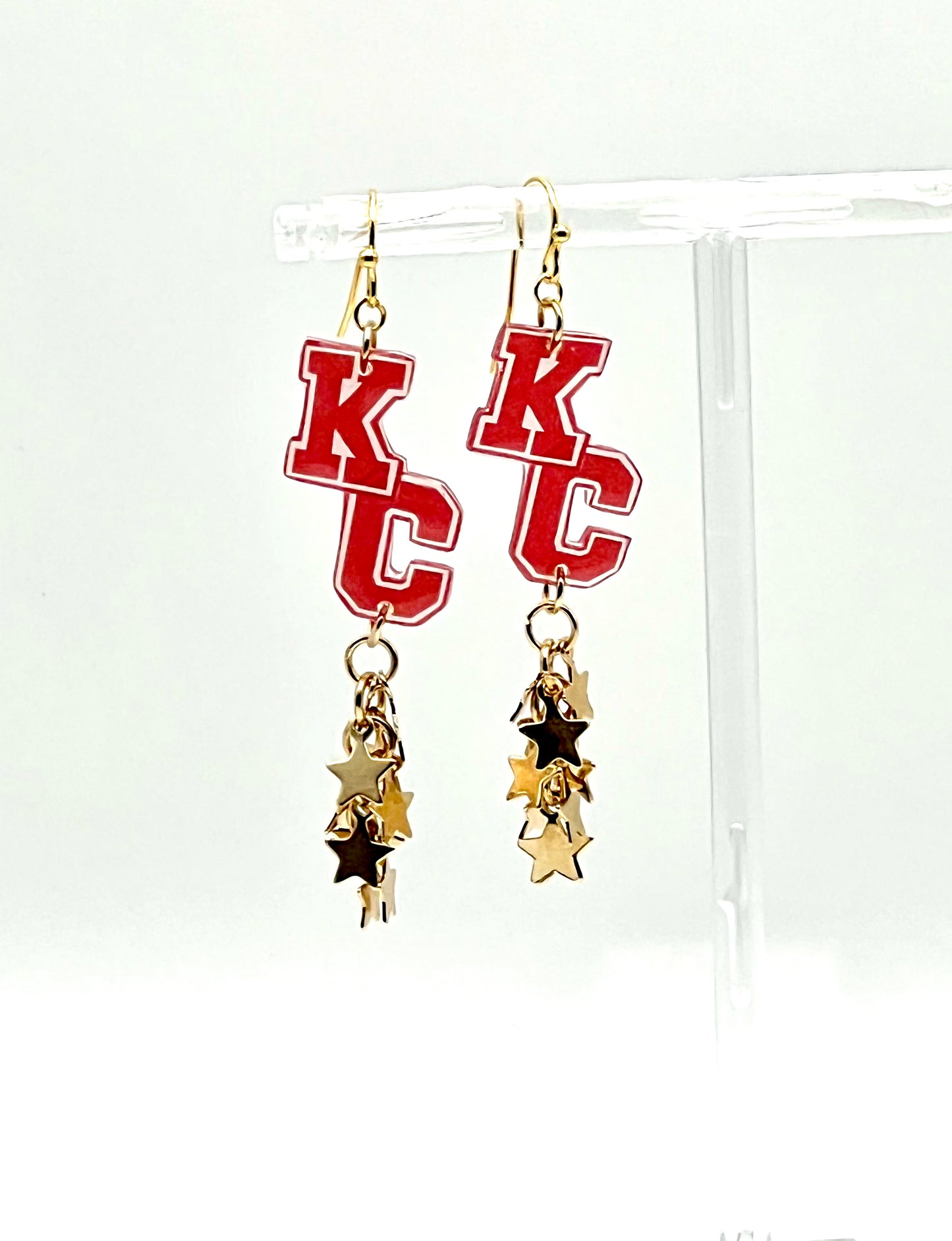 KC Stars & Mahomes Jersey Earrings
