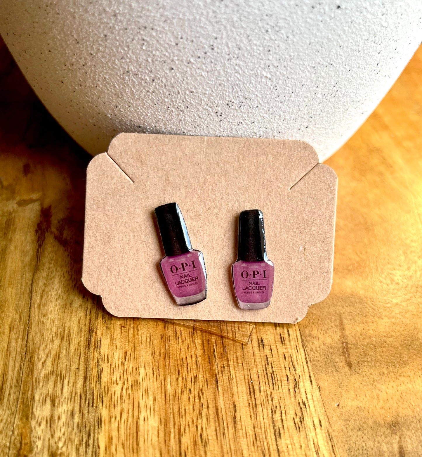 Mini Nail Polish Stud Earrings