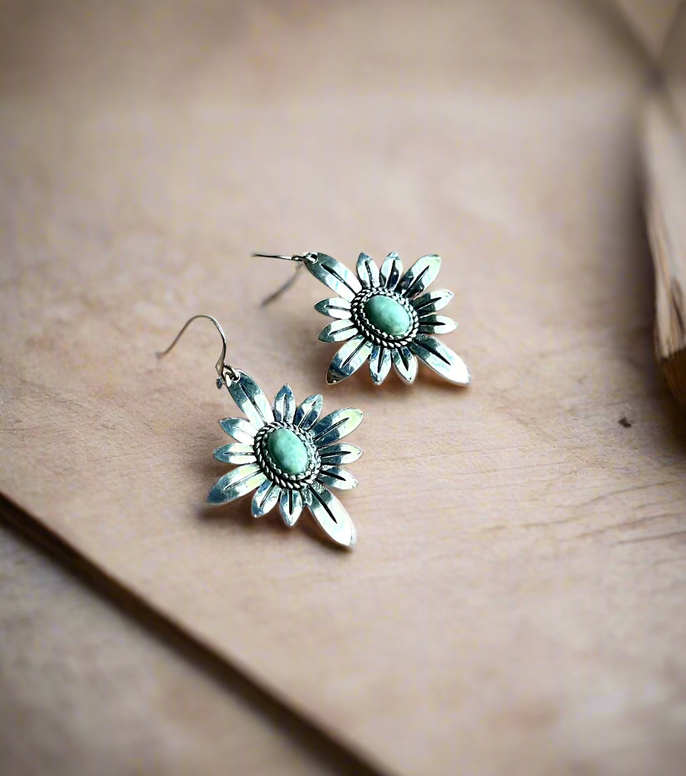Vintage Western Stone Earrings