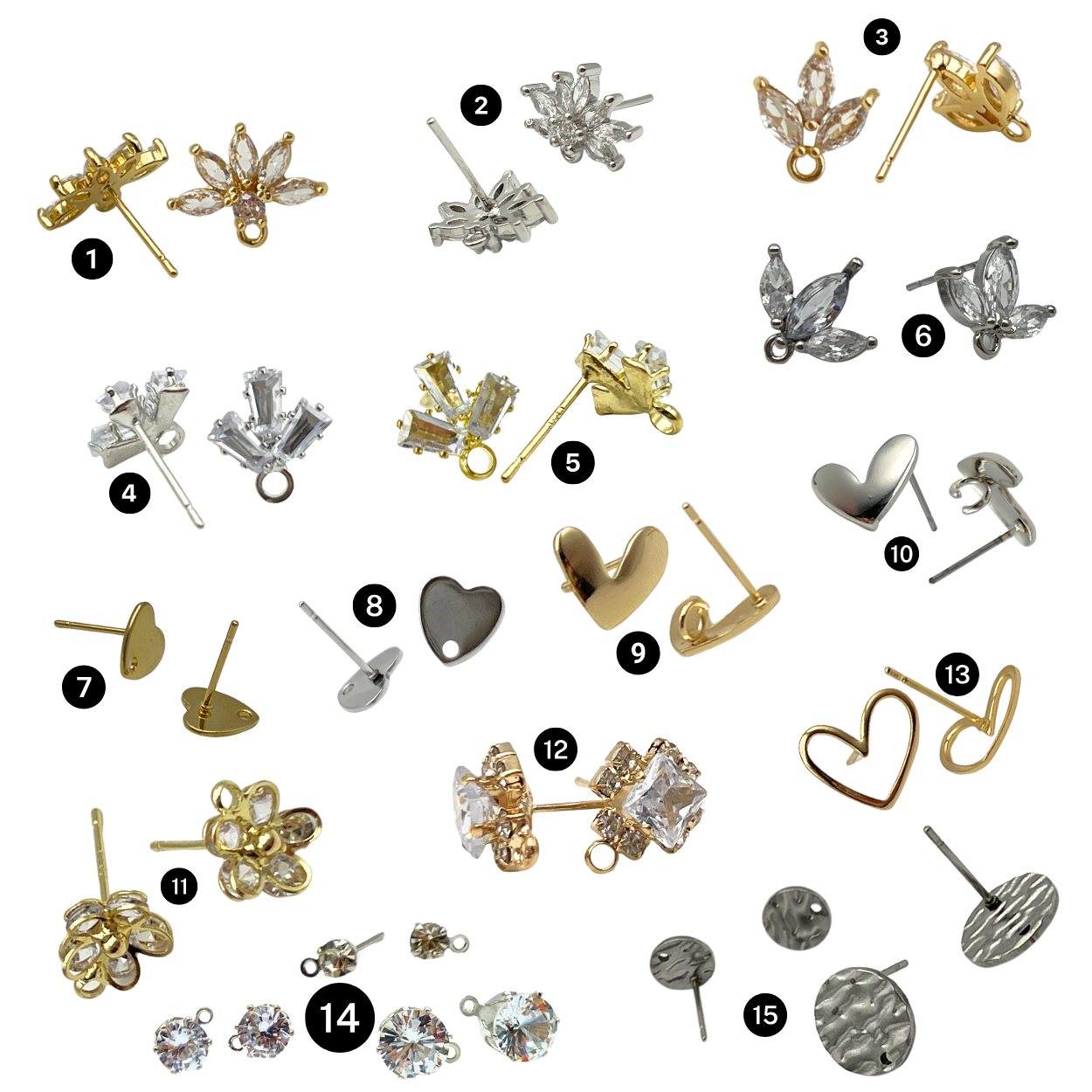Single Photo Heart Earrings {Micro Memories}