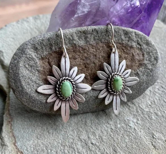Vintage Western Stone Earrings