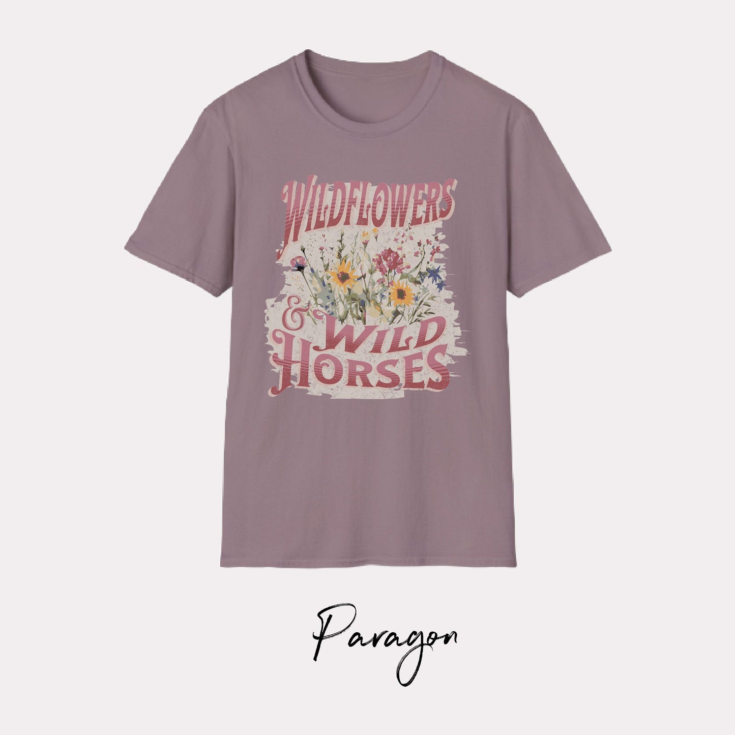 Wild Flowers & Wild Horses T-shirt - Lainey Wilson Tee - Country music: Embrace the Freedom of Life