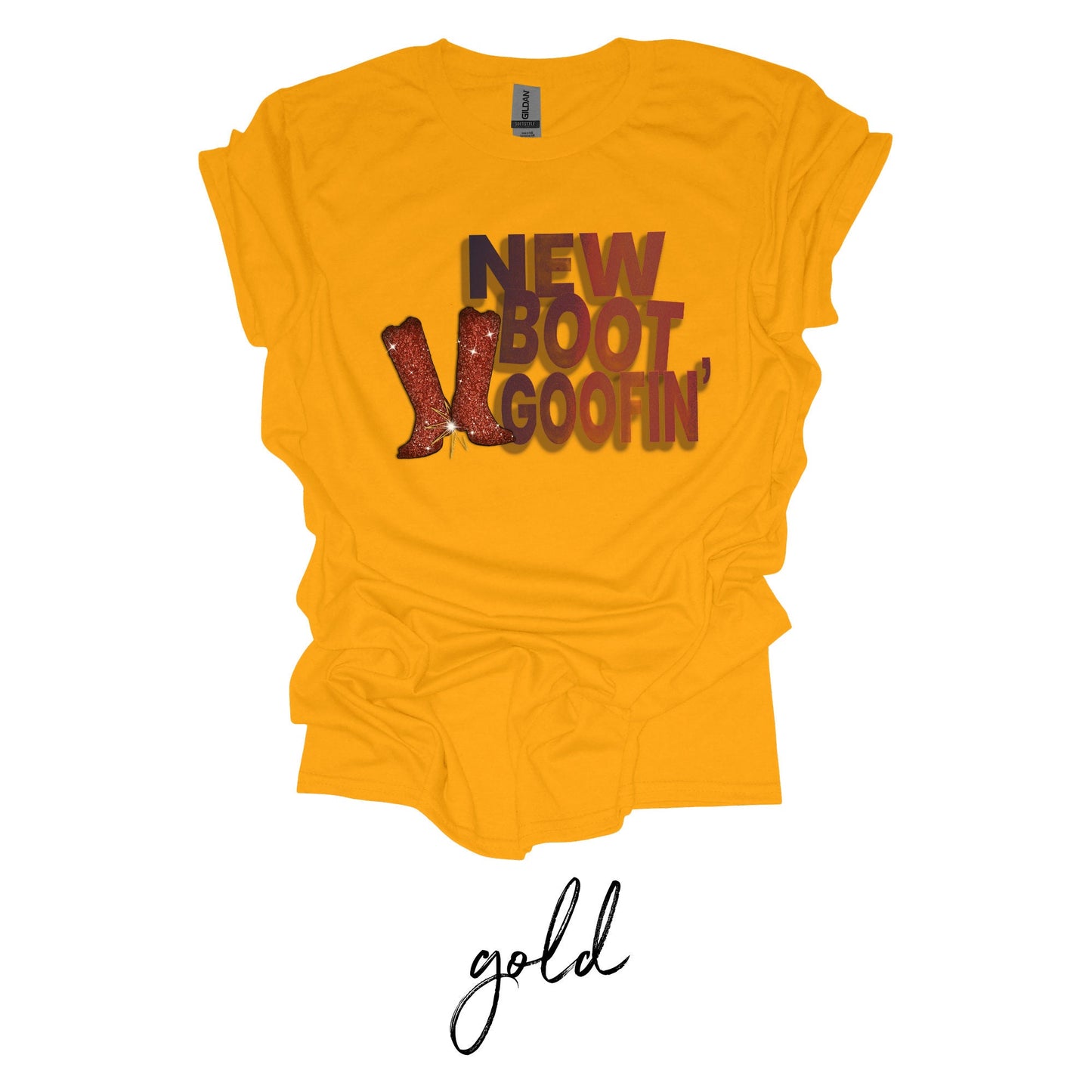 New Boot Goofin' TShirt - Ruby Sparkle Boots Comedy & Style