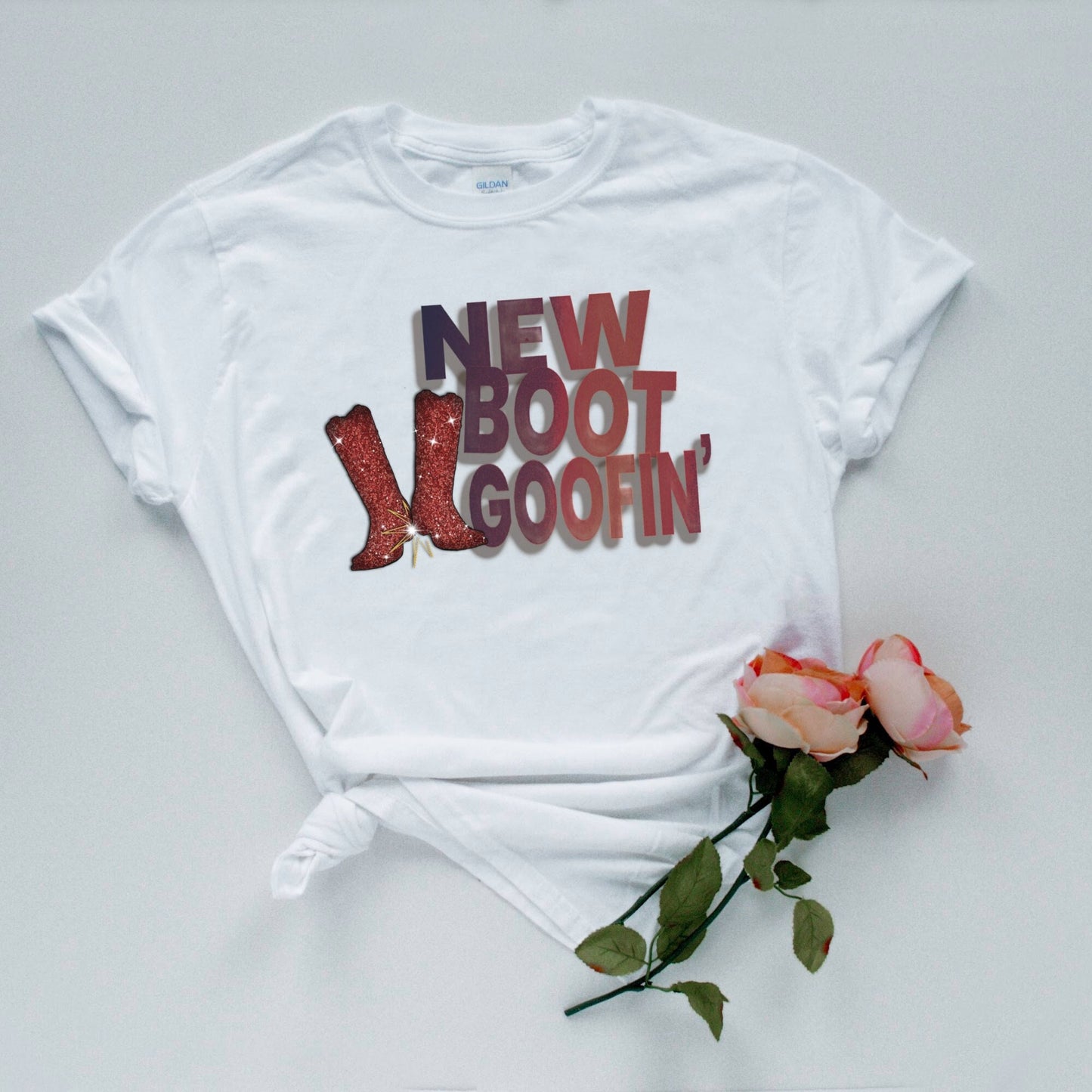 New Boot Goofin' TShirt - Ruby Sparkle Boots Comedy & Style