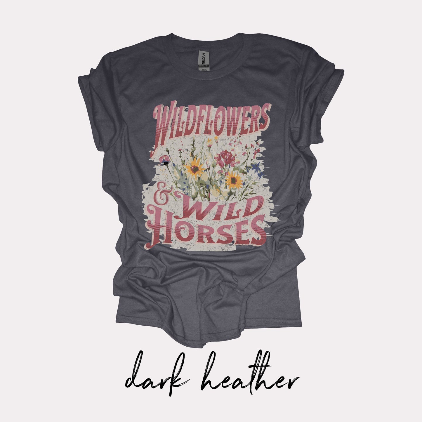 Wild Flowers & Wild Horses T-shirt - Lainey Wilson Tee - Country music: Embrace the Freedom of Life