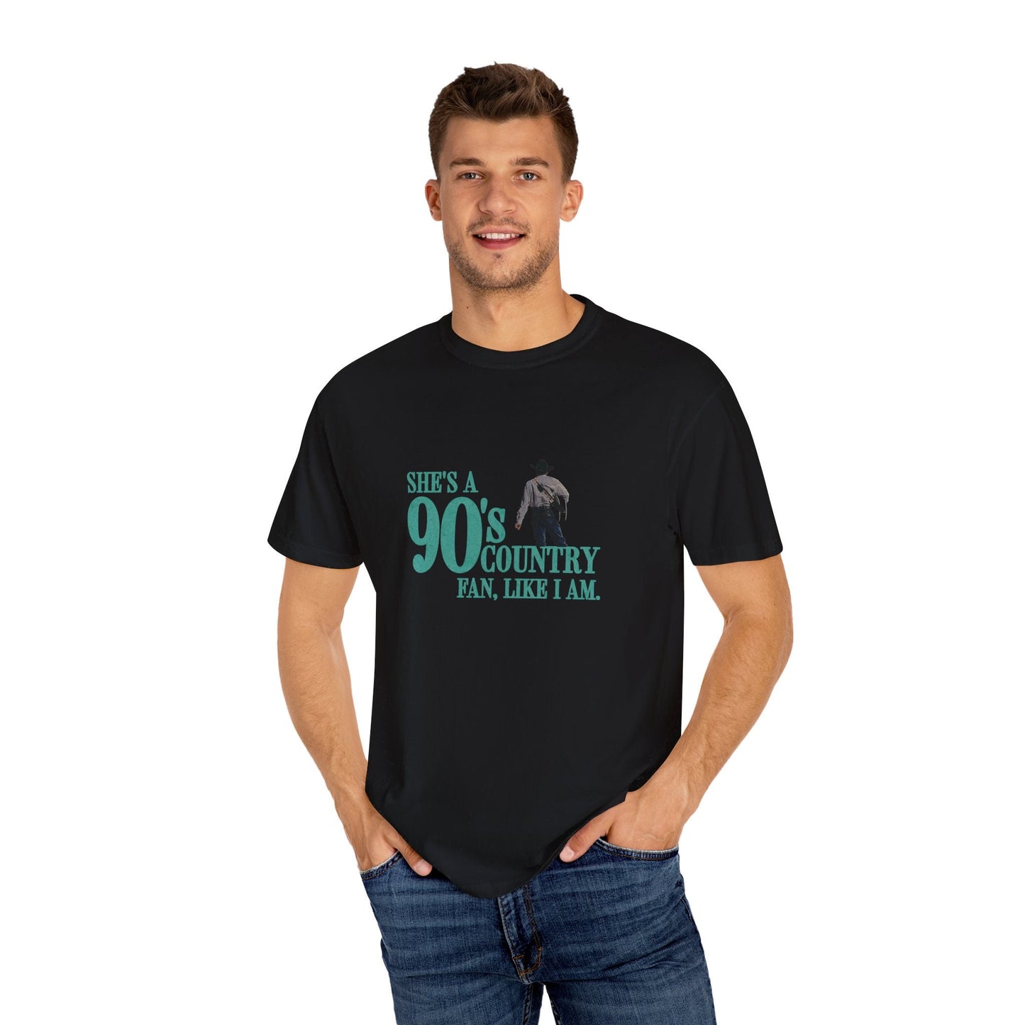 She's a 90's country fan, like I am! Cole Swindell Tshirt Heads Carolina - Comfort Colors Unisex Tee