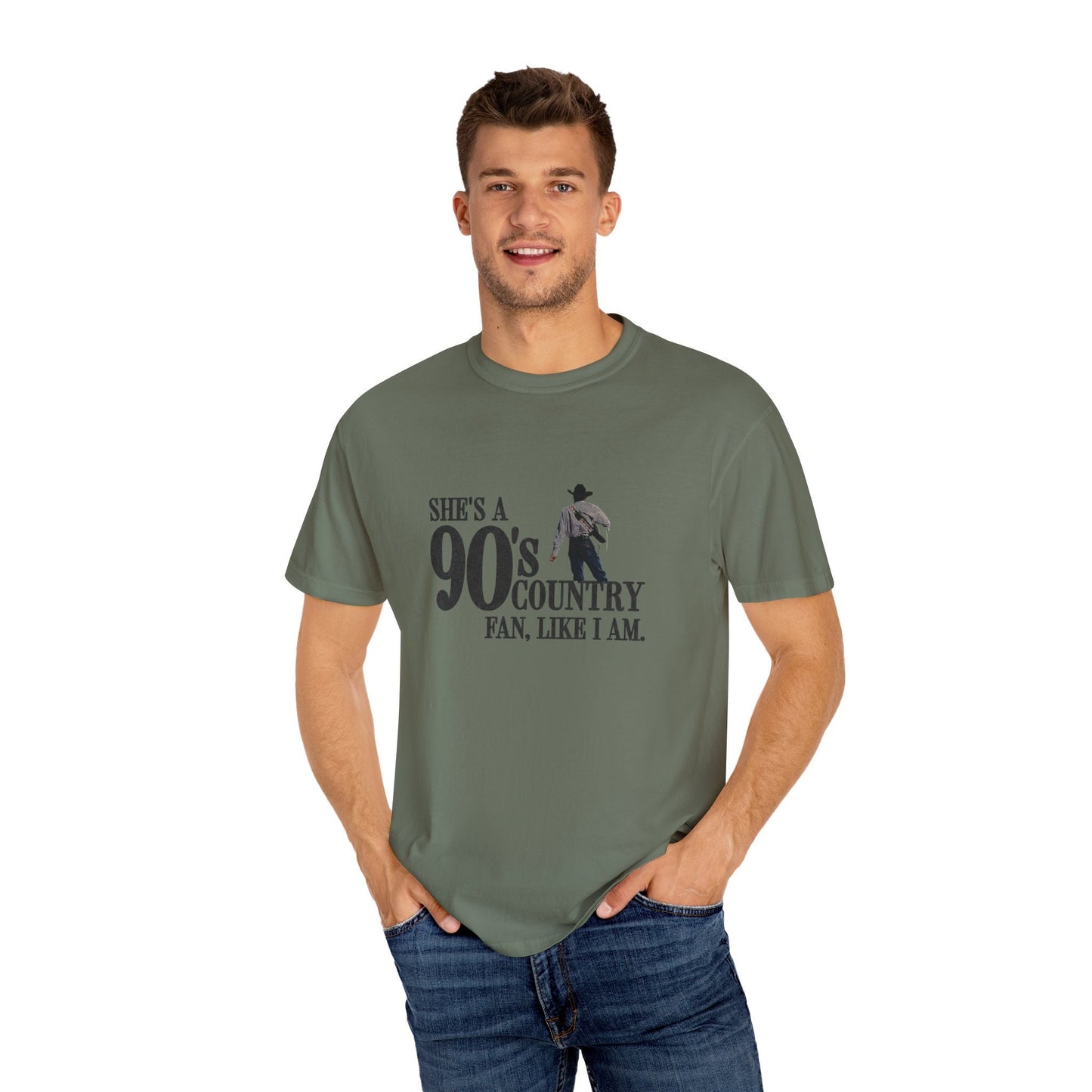 She's a 90's country fan, like I am! Cole Swindell Tshirt Heads Carolina - Comfort Colors Unisex Tee