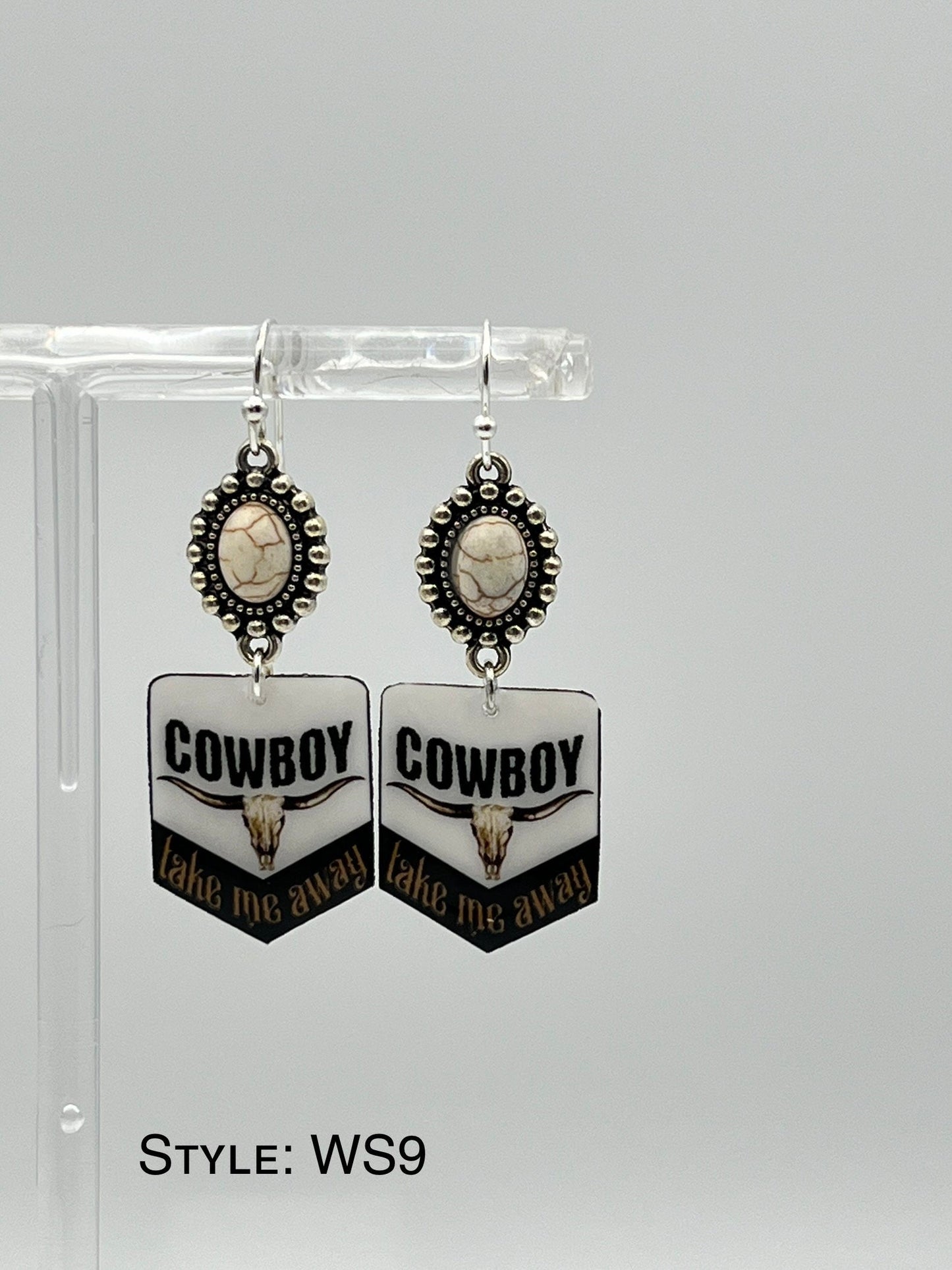 Cowboy Take Me Away! Western Concho Earrings