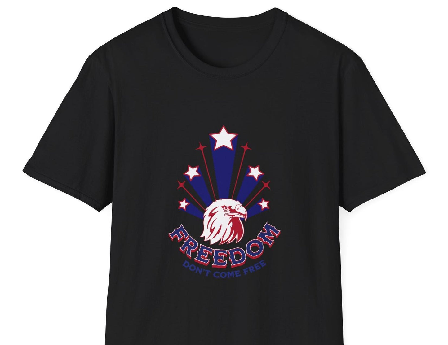 4th of July T-Shirt "Freedom Don't Come Free" Bald Eagle Tribute T-Shirt - Honor Toby Keith and Celebrate Freedom