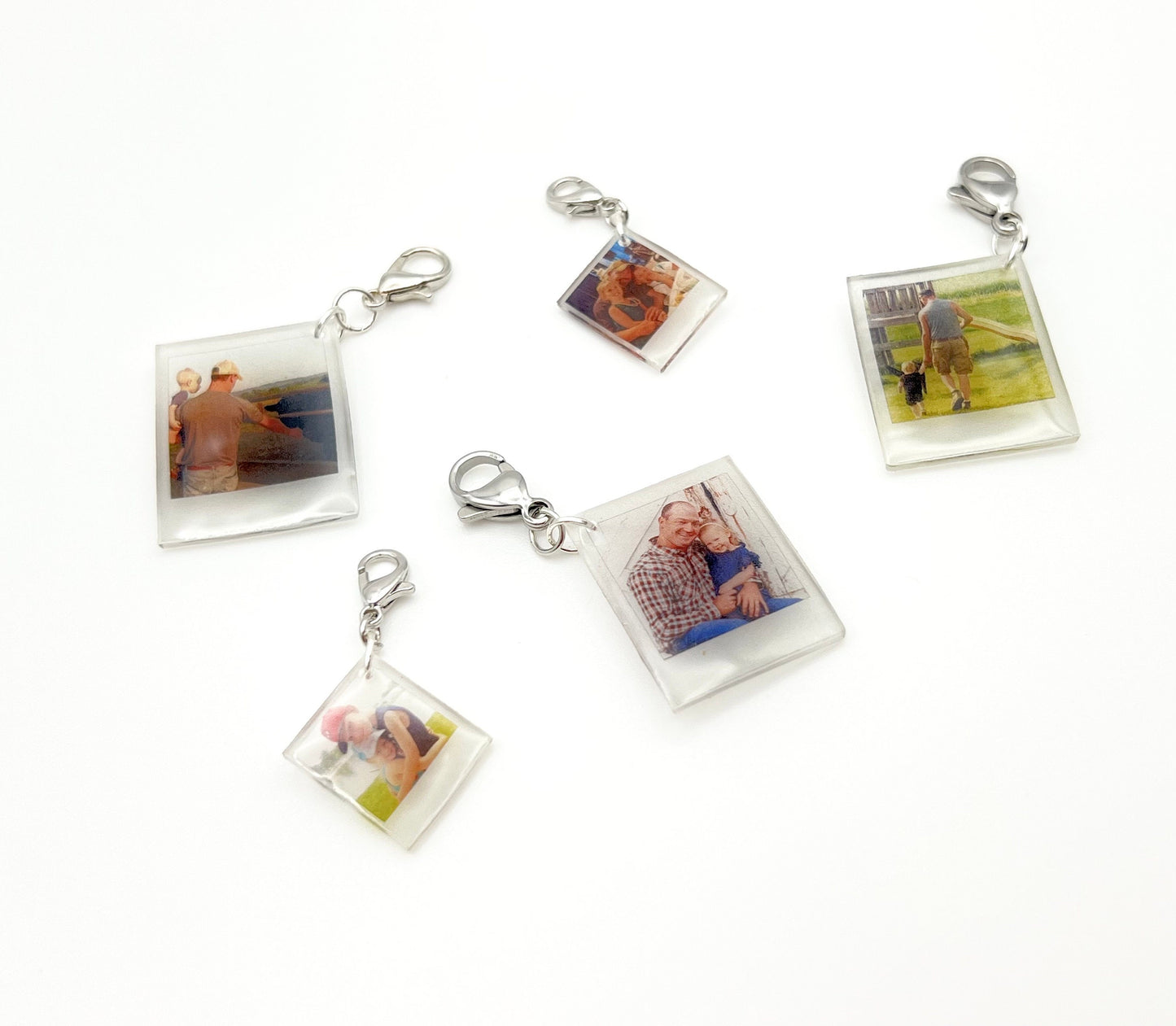 Single Photo Charms w/ Clasps - a la carte {Micro Memories}