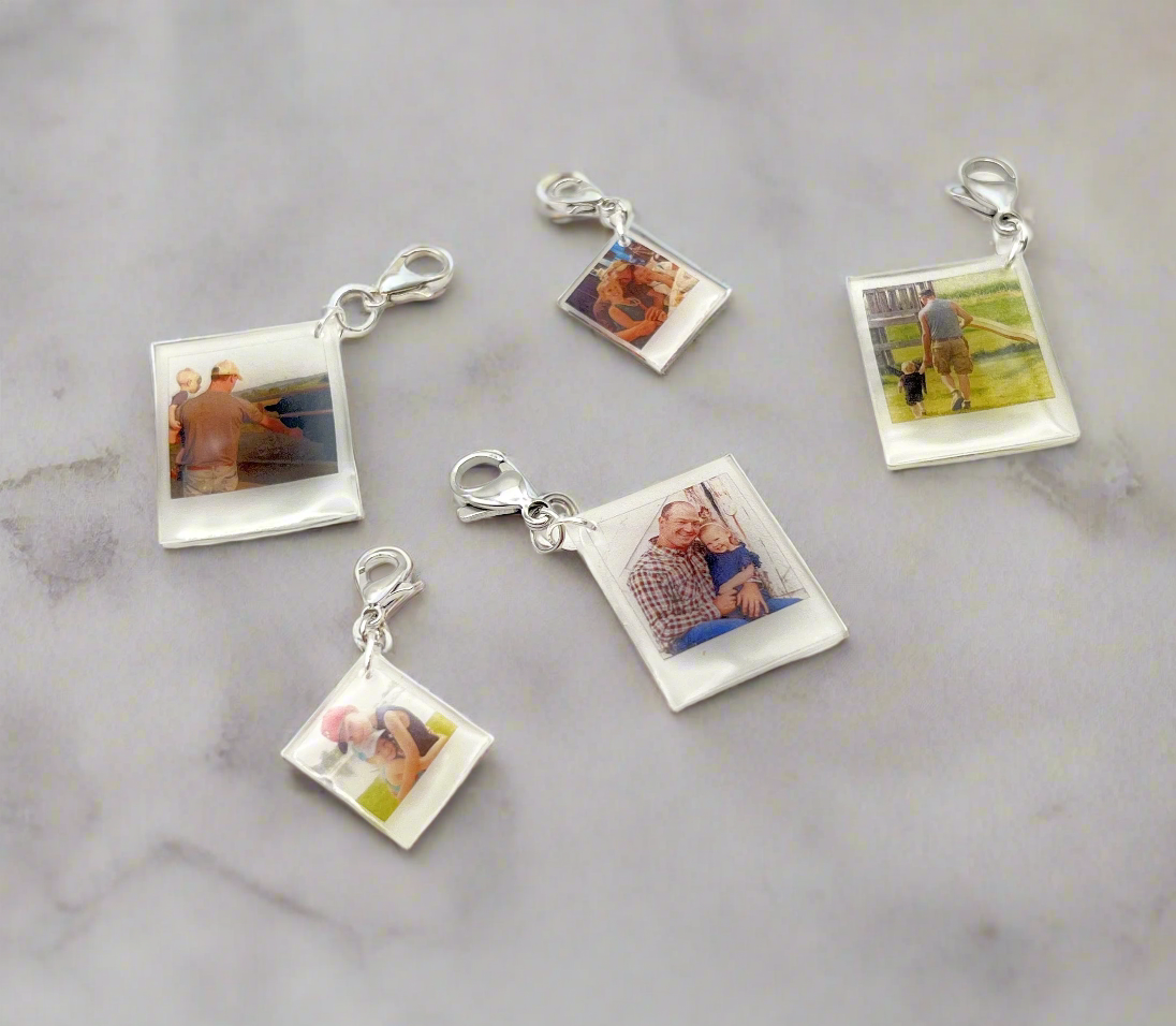 Single Photo Charms w/ Clasps - a la carte {Micro Memories}